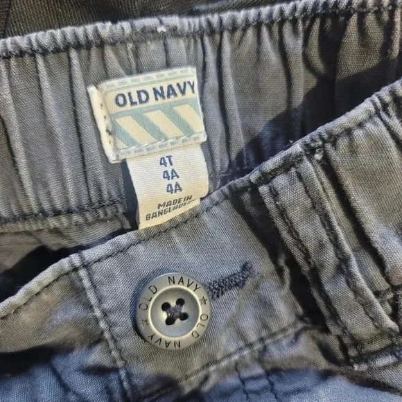 Lot Of 3 Boys U.S. Polo Assn Cargo Shorts Dickies Gray Black Jean Denim Blue 4T - Picture 3 of 6